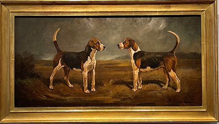 Foxhounds in a Landscape